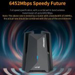 COMFAST CF-987BE Tri-Band 6500Mbps WiFi7 USB 3.0 Drahtloser Netzwerkadapter – Bild 3