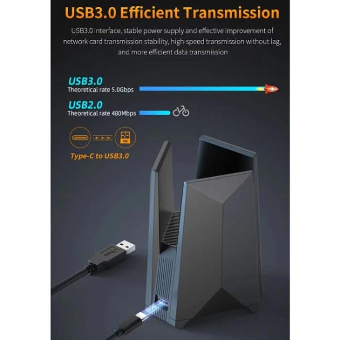 COMFAST CF-987BE Tri-Band 6500Mbps WiFi7 USB 3.0 Drahtloser Netzwerkadapter – Bild 7