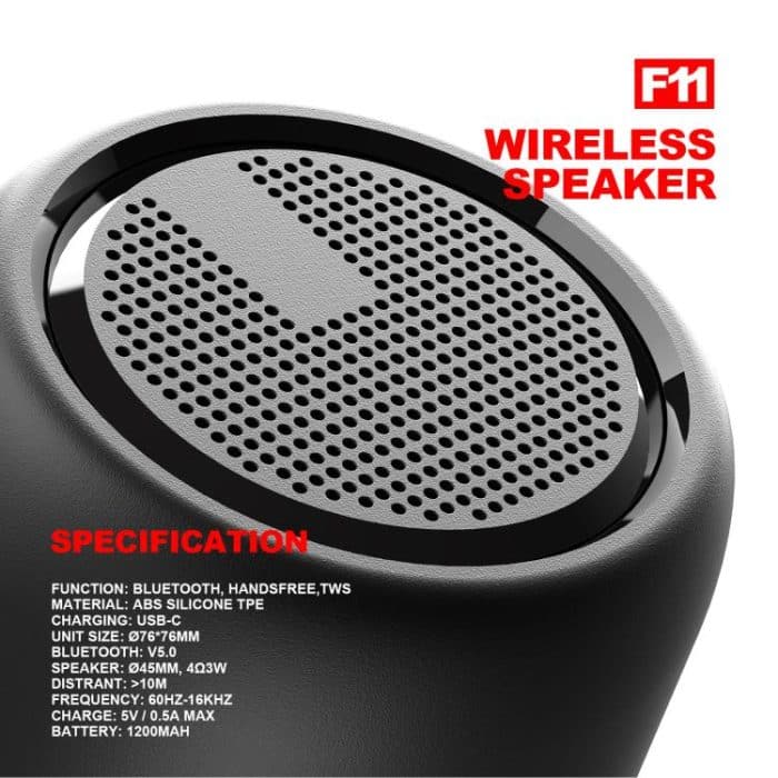 TWS Bluetooth Speaker IPX4 Waterproof Rechargeable Portable Mini Subwoofer Music Player – Bild 7