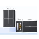 Mindpure AD043 2pcs Network Cable Pair Connector Extender Adapter RJ45 Network Gigabit Dual Pass-through Broadband Crystal Heads, AD043 – Bild 12