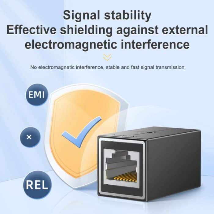 Mindpure AD043 2pcs Network Cable Pair Connector Extender Adapter RJ45 Network Gigabit Dual Pass-through Broadband Crystal Heads, AD043 – Bild 7