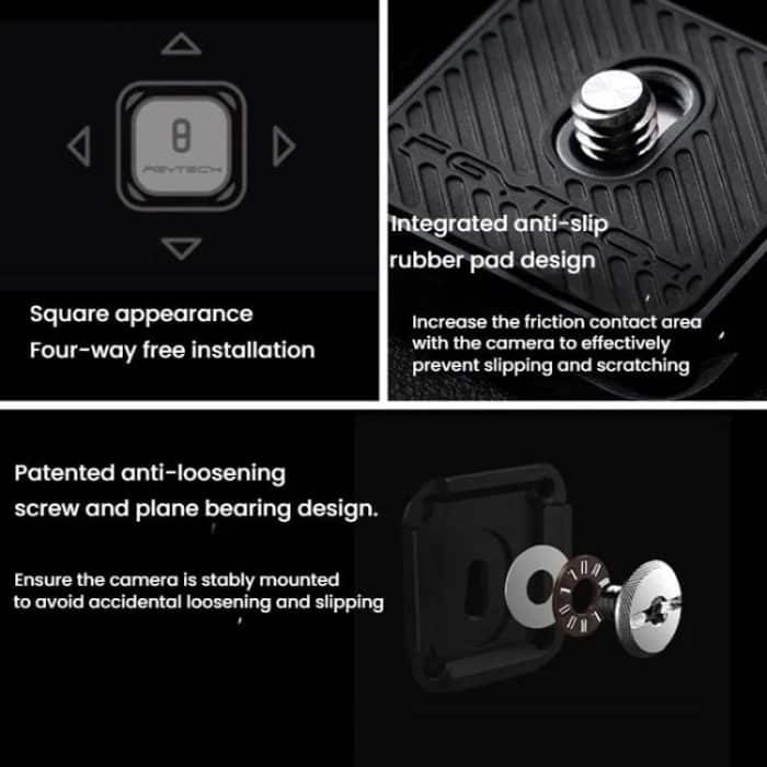 PGYTECH Camera Arca Quick Release Mount V2 Interface Tripod Accessory, Set, Base Only, Quick Release Plate – Bild 9