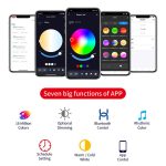 Tuya Bluetooth Smart Ceiling Lamp Round Recessed RGBCW Color Changing Dimmable Ceiling Light, Tuya Bluetooth 10W 85-265V – Bild 4