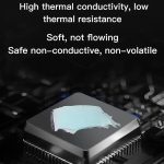 MaAnt Thermal Conductive Silicone Grease CPU Thermal Grease Computer Graphic Card Cooling Universal Thermal Conductive, DR-4, DR-6, DR-8 – Bild 6
