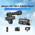 aMagisn Mini Quick Release Mount for Sports Cameras, 2-claw Base+1/4 Inch Cover, 2-claw Base+3-claw Cover, 1/4 Inch Base + 1/4 Inch Cover, 1/4 Inch Base+3-claw Cover, 2-claw Main Body, 1/4 Inch Main Body, 1/4 Upper Cover, 3-claw Upper Cover – Bild 2