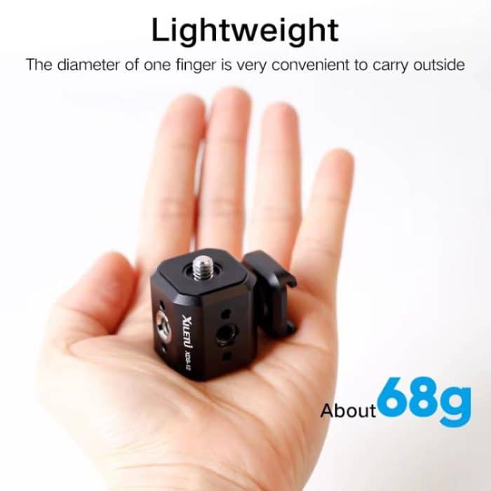 XILETU Stativschraube Lochadapter mit Kaltschuh 3/8 Zoll 1/4 Zoll Gewindelöcher ARRI Positionierungsloch – Bild 4