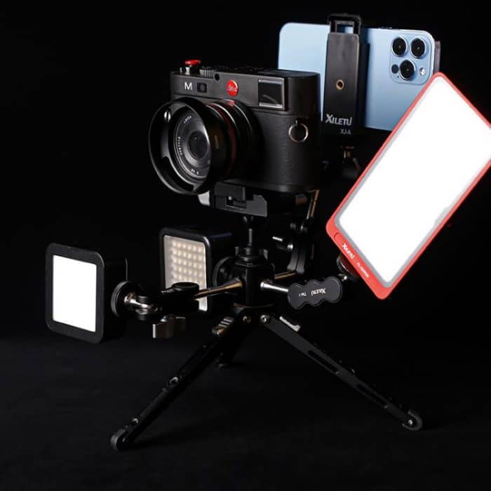 XILETU Stativschraube Lochadapter mit Kaltschuh 3/8 Zoll 1/4 Zoll Gewindelöcher ARRI Positionierungsloch – Bild 6