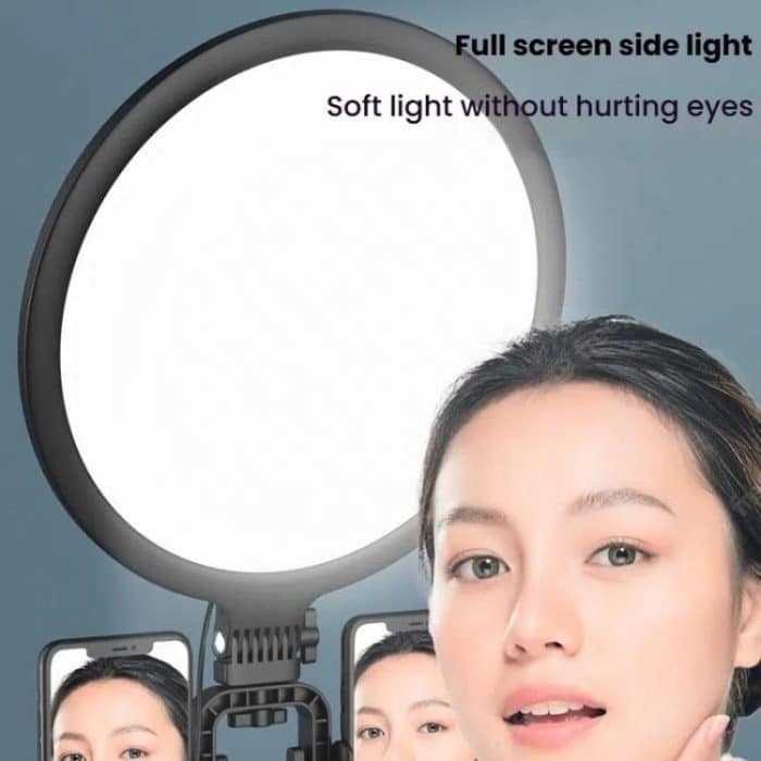 Live Streaming Fill Light LED Photography Lamp Mobile Phone Eye Protection Soft Light Selfie Lamp, 8inch（Black）, 10inch（Black）, 10inch（White）, 12inch（Black） – Bild 6