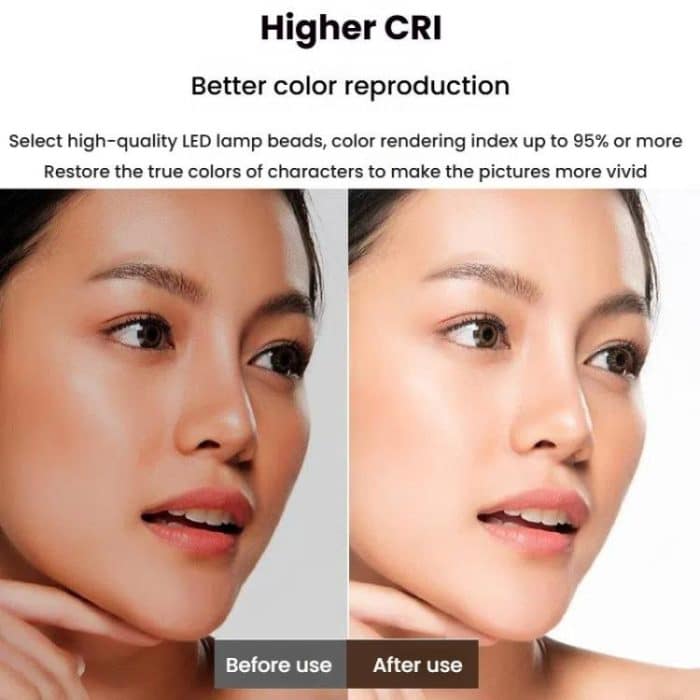 Live Streaming Fill Light LED Photography Lamp Mobile Phone Eye Protection Soft Light Selfie Lamp, 8inch（Black）, 10inch（Black）, 10inch（White）, 12inch（Black） – Bild 7