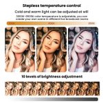 Live Streaming Fill Light LED Photography Lamp Mobile Phone Eye Protection Soft Light Selfie Lamp, 8inch（Black）, 10inch（Black）, 10inch（White）, 12inch（Black） – Bild 8