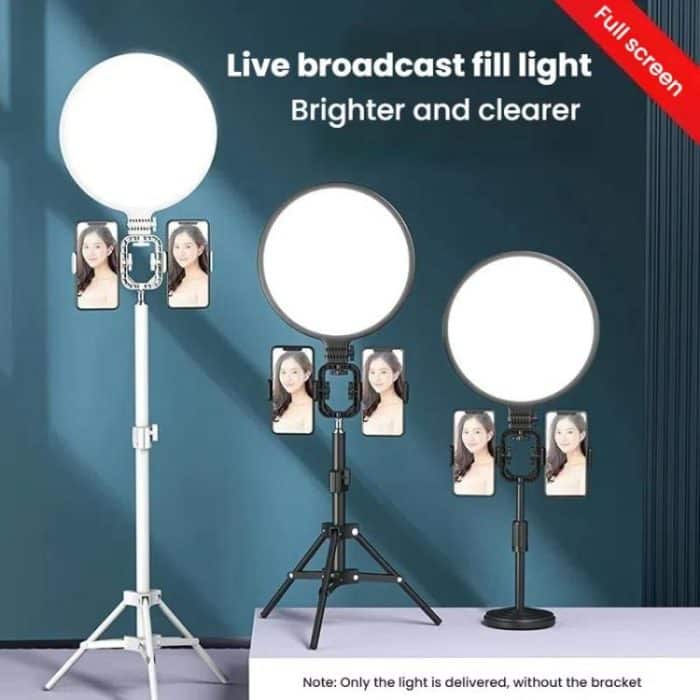 Live Streaming Fill Light LED Photography Lamp Mobile Phone Eye Protection Soft Light Selfie Lamp, 8inch（Black）, 10inch（Black）, 10inch（White）, 12inch（Black） – Bild 9