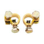 Thickened Copper Battery Clip Automotive Battery Stake Multi-Function Connector, 1pair