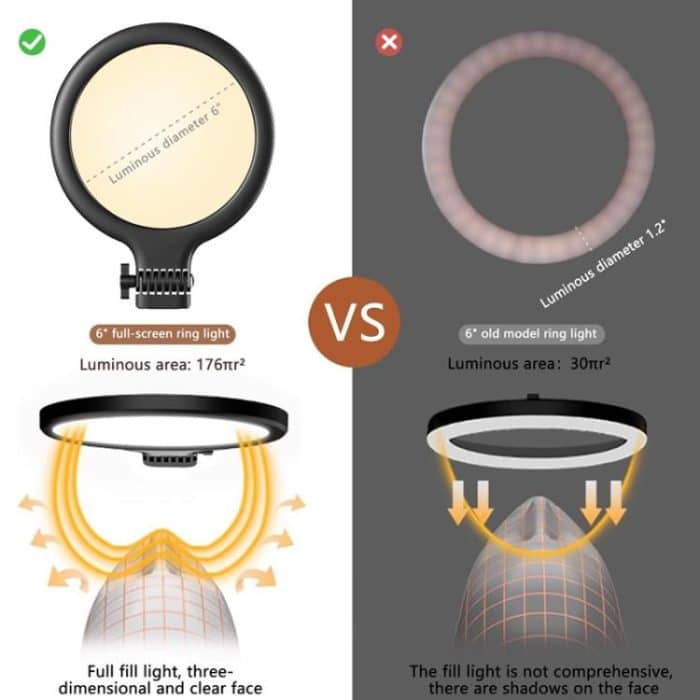 Live Streaming Fill Light Selfie Desktop Photography Light Laptop Clamp Fill Lamp Set – Bild 5