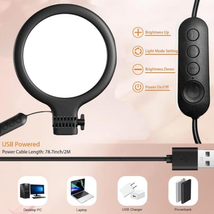 Live Streaming Fill Light Selfie Desktop Photography Light Laptop Clamp Fill Lamp Set – Bild 6