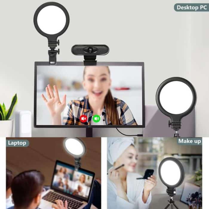 Live Streaming Fill Light Selfie Desktop Photography Light Laptop Clamp Fill Lamp Set – Bild 9