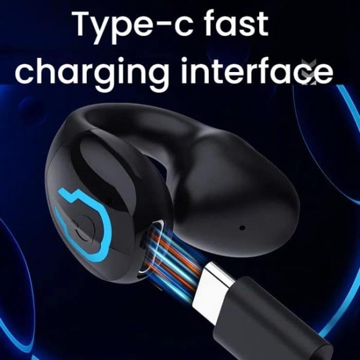 Bluetooth Earpiece Single Ear Clip-On Non-Intrusive Design Sports Headphones for Running – Bild 8