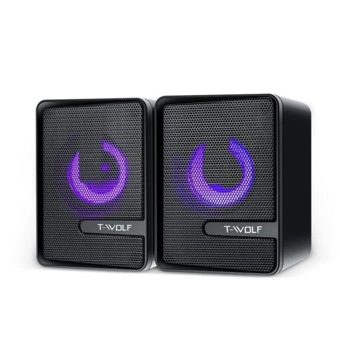 T-WOLF S3 USB/3.5mm Desktop Speakers For Phone / PC / Laptop Dual Diaphragm Subwoofer Sound System, S3 – Bild 1