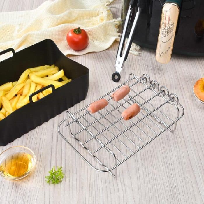 Air Fryer Accessories Set Airfryer Mold Liner Reusable Oven Grill Baking Rack, 20 In 1, 22 In 1, 25 In 1 – Bild 4