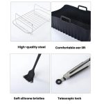 Air Fryer Accessories Set Airfryer Mold Liner Reusable Oven Grill Baking Rack, 20 In 1, 22 In 1, 25 In 1 – Bild 7