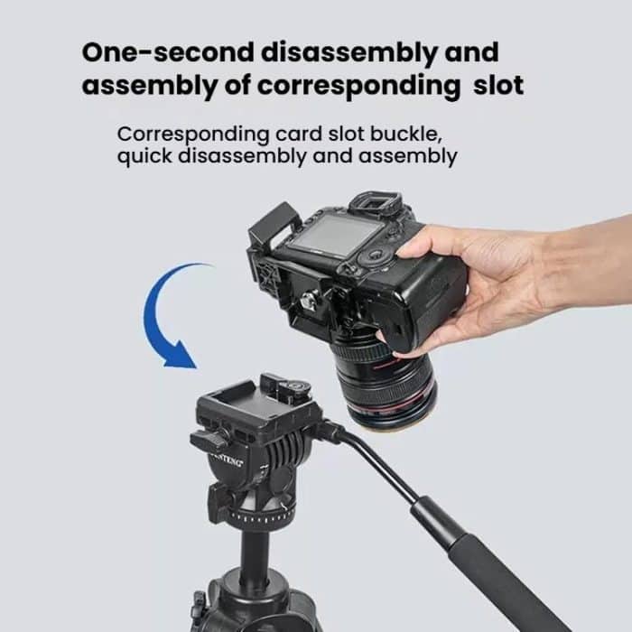 YUNTENG Vertical & Horizontal Quick Release Plate for VCT-691/VCT-6006/VCT-288/VCT-930, YUNTENG 691 – Bild 5