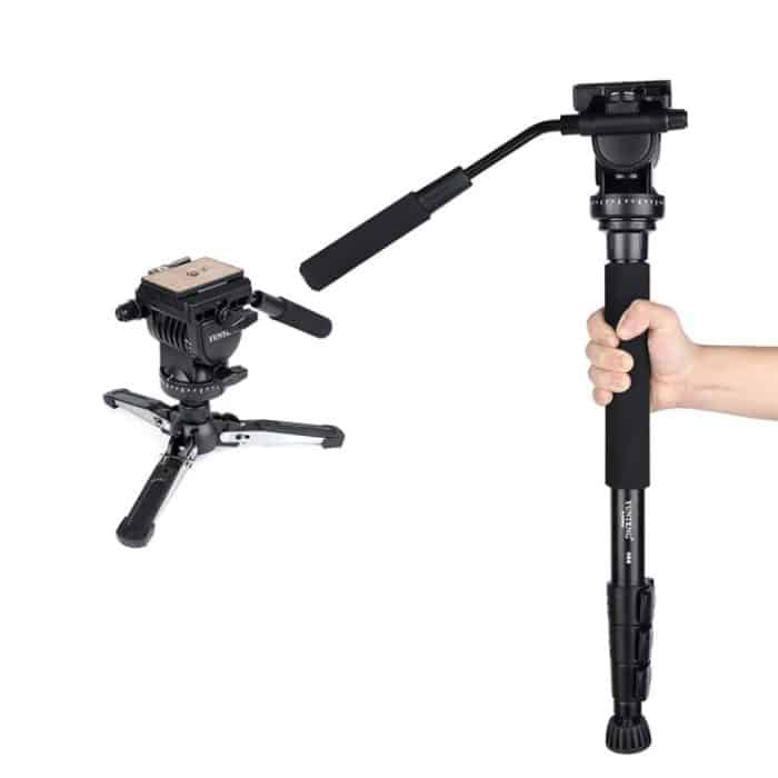 TBD0605898101A.jpg YUNTENG VCT-588 Camera Monopod 65-166cm Aluminum Alloy DSLR Tripod Stand With Hydraulic Ball Head – Bild 1