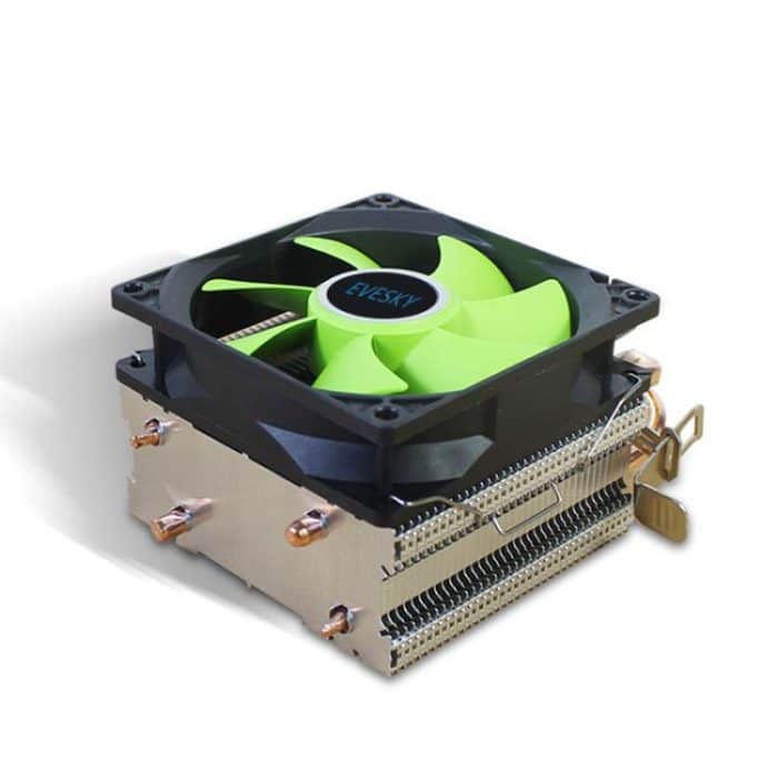 EVESKY CPU-Kühler, PC-Radiator, 1850–2200 U/min, leiser Lüfter für Intel LGA775/115x/1366 und AMD AM2/AM3-Sockel – Bild 3