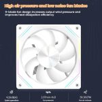 4RS 12cm Computer  Case Fan with Infinity Mirror ARGB Thermal Control & Ultra Quiet Cooling – Bild 7