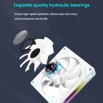 4RS 12cm Computer  Case Fan with Infinity Mirror ARGB Thermal Control & Ultra Quiet Cooling – Bild 8