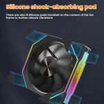 4RS 12cm Computer  Case Fan with Infinity Mirror ARGB Thermal Control & Ultra Quiet Cooling – Bild 9