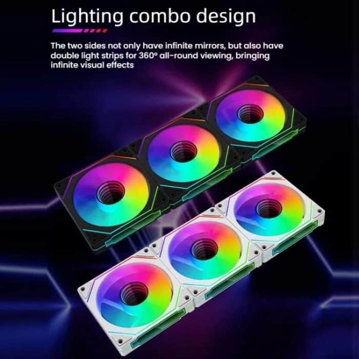 Prism 4RRO Computer Case Fan 12cm ARGB Sync PWM Quiet Cooling Fan – Bild 4