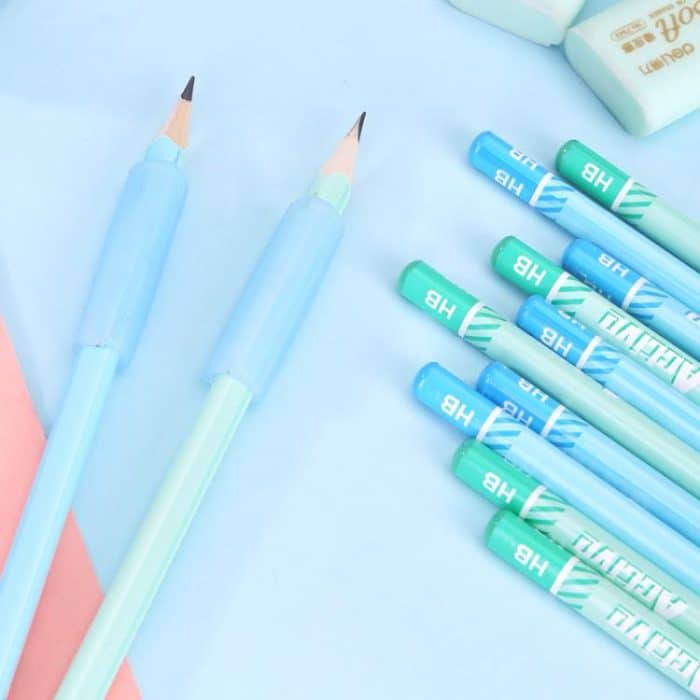 Deli 68896 Student Stationery Gift Box Set Includes 12 Pencils + 2 Erasers + 1 Pencil Sharpener + 2 Pencil Grips – Bild 5