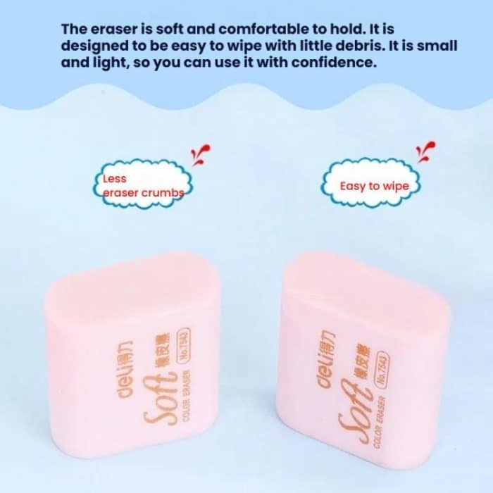 Deli 68896 Student Stationery Gift Box Set Includes 12 Pencils + 2 Erasers + 1 Pencil Sharpener + 2 Pencil Grips – Bild 7