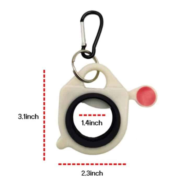 Night Light Tie Organizer Portable Hardware Tool Storage Device, White Organizer, White Organizer+10 Black Ties – Bild 2