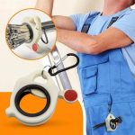 Night Light Tie Organizer Portable Hardware Tool Storage Device, White Organizer, White Organizer+10 Black Ties – Bild 5