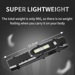 Mini Portable Self-Defense Three-Light Source Flashlight With Pen Clip – Bild 13
