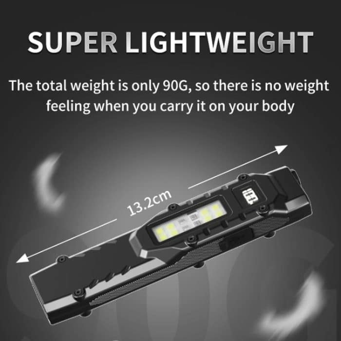 Mini Portable Self-Defense Three-Light Source Flashlight With Pen Clip – Bild 13