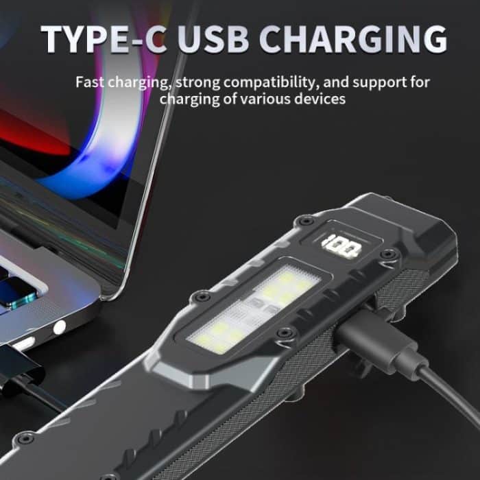 Mini Portable Self-Defense Three-Light Source Flashlight With Pen Clip – Bild 6