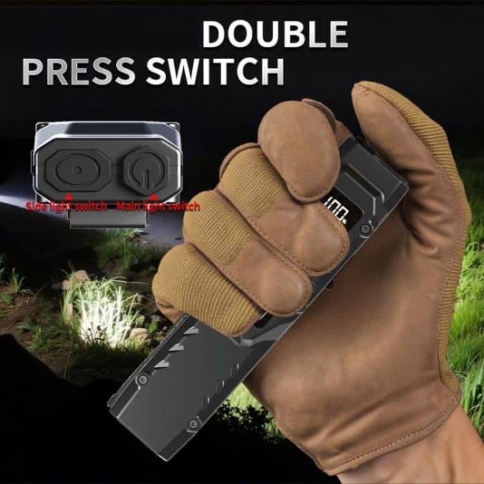 Mini Portable Self-Defense Three-Light Source Flashlight With Pen Clip – Bild 7