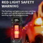 Mini Portable Self-Defense Three-Light Source Flashlight With Pen Clip – Bild 8