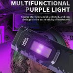 Mini Portable Self-Defense Three-Light Source Flashlight With Pen Clip – Bild 9