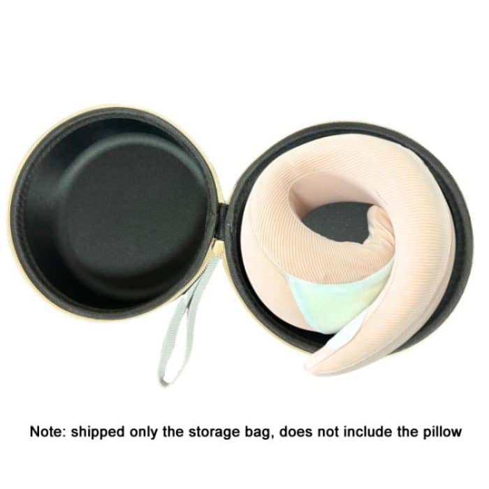 EVA U-shaped Pillow Memory Foam Pillow Storage Bag Portable Airplane Travel Headrest Storage Case – Bild 4