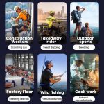 Portable Outdoor Hanging Waist Fan 100 Speeds Cooling Camping Neck Fan Long Life Charging Cooler – Bild 11