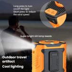 Portable Outdoor Hanging Waist Fan 100 Speeds Cooling Camping Neck Fan Long Life Charging Cooler – Bild 9