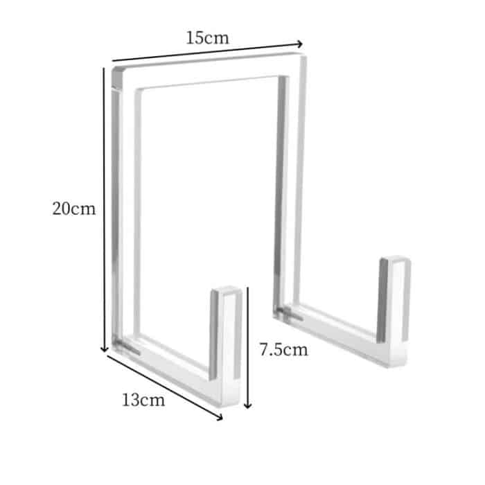1pc Acrylic Book Picture Frame Plate Stand, 1pc, 2pcs – Bild 2