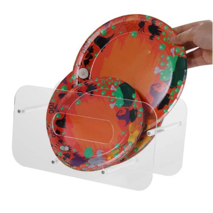 Acrylic Dinner Plate Display Stand Plates Storage Organizer – Bild 6