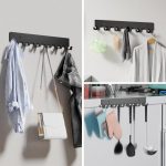 1pc Corridor Metal 6 Hooks Key Wall Hanger, 1pc, 2pcs – Bild 4