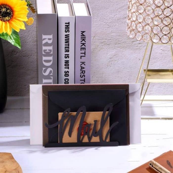 1pc Metal Mail Letter Storage Rack for Office Desks, 1pc, 2pcs – Bild 5