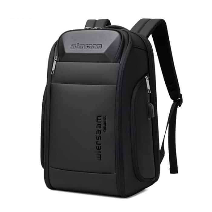 TBD0605924801.jpg Wiersaam Men Waterproof Anti-Theft Business Backpack Travel Laptop Bag With USB Charging Port & Password Lock, Large, Middle, Small – Bild 1