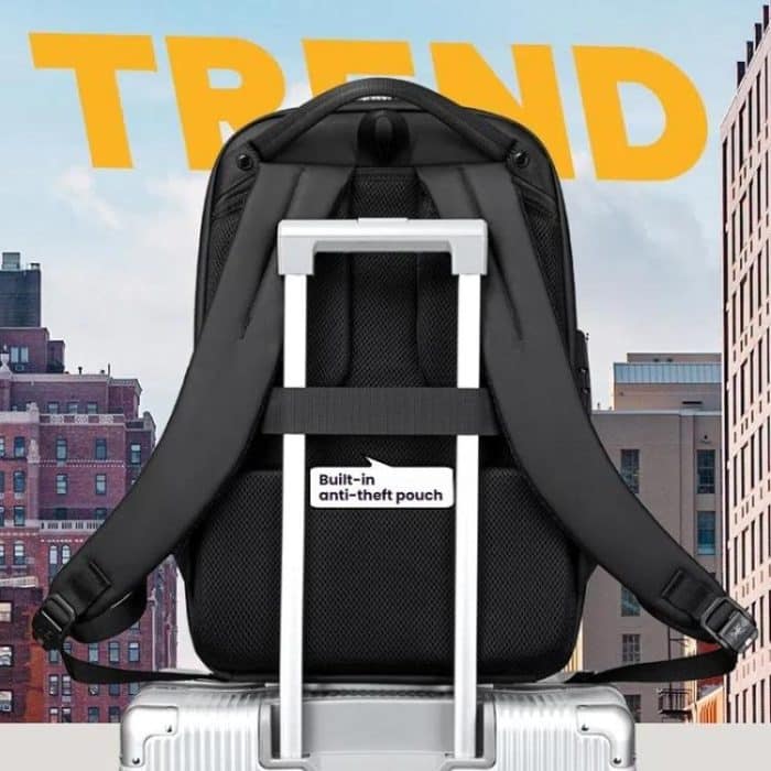 Wiersaam Men Waterproof Anti-Theft Business Backpack Travel Laptop Bag With USB Charging Port & Password Lock, Large, Middle, Small – Bild 8