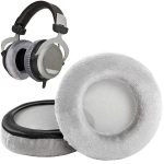 For Beyerdynamic DT990 / DT880 / DT770 Pro Headphone 1pair Ear Pads Sponge Cover, Flannel Black, Flannel Gray – Bild 2